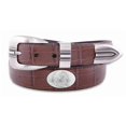 thumbnail image 1 of FSU Concho Croc Tan Leather Belt, 42 Waist, 1 of 1