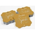 thumbnail image 4 of Inkdotpot Let Love Sparkle Wedding Bottle Tag Real Silver Foil Favor Bracket Shape Hang Tags Pack Of 100, 4 of 6