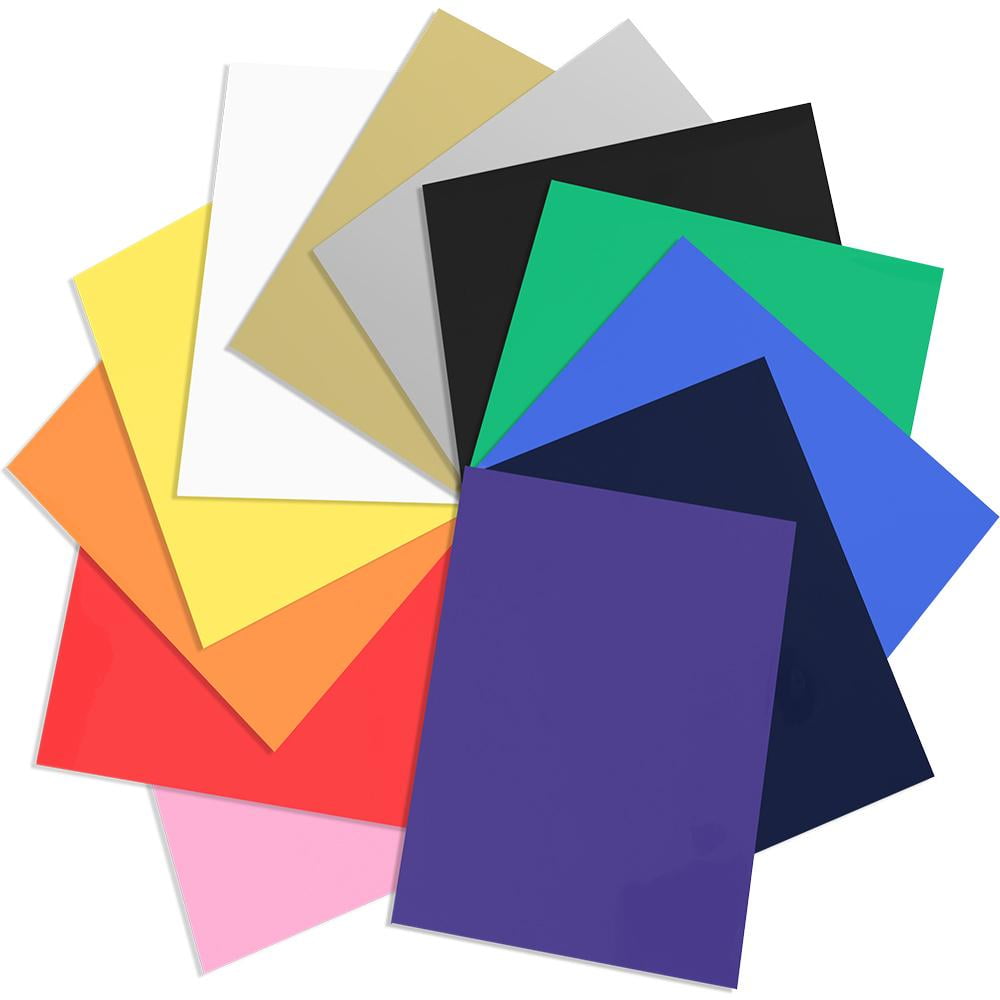 SISER EASYWEED ELECTRIC HEAT TRANSFER VINYL 6 ASSORTED COLORS 6 SHEETS,15"x12" 