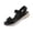 Black, variant on strappy Sandals T-Bar Lace-Up flat sandals for women Open Toe Flat Arch flat sandals for women Flat Heel Slip-Resistant Flatform Stability