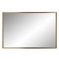 thumbnail image 6 of Antiqued Brushed Brass Rectangular Wall Mirror, 6 of 7