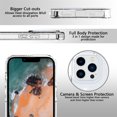 thumbnail image 4 of Jiahe Cover For iPhone 14 Pro 6.1 inch,Slim Shockproof Bling Glitter Soft TPU Transparent Cover,Support Wireless Charging,Clear, 4 of 6