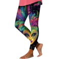 thumbnail image 3 of lcziwo Lightning Sales, Mardi Gras Leggings for Women Casual High Waisted Workout Yoga Pants 2025 Carnival Theme Printed Tights Full Length Milk Silk Soft Legging Trousers Multicolor XXL, 3 of 4