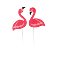 thumbnail image 2 of Flamingo Flock Yard Set - Party Decor - 10 Pieces, 2 of 3