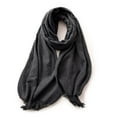 thumbnail image 4 of Ediodpoh Women's Winter Solid Color Tassel Shawl Imitation Wool Warm Scarf Elegant and Fashion Accessory Grey, 4 of 4