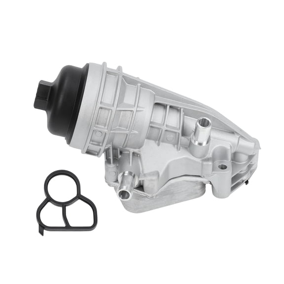 No.2701800500 Upgrade Aluminum Oil Cooler Filter Housing Assembly for Mercedes-Benz A220 GLA250 GLB250 2019-2021 Engine Oil Cooler with Gasket for A35 for AMG CLA35 2020-2021