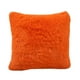 thumbnail image 2 of Thick Plush Wool Throw Pillow Covers 16x16 Inch Cream Soft Decorative Cushion Cover for Sofa Bedroom Pillow Shell -1 pc,Orange, 2 of 2