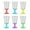 Multicolor 6 pcs, variant on STP GOODS Vintage Style Shot Glass Set of 4 pcs 1.7 fl oz (50 ml) Lafitnik Clear Shot Glasses with Stem for Whiskey Vodka Tequila Sherry Glasses Glass Barware