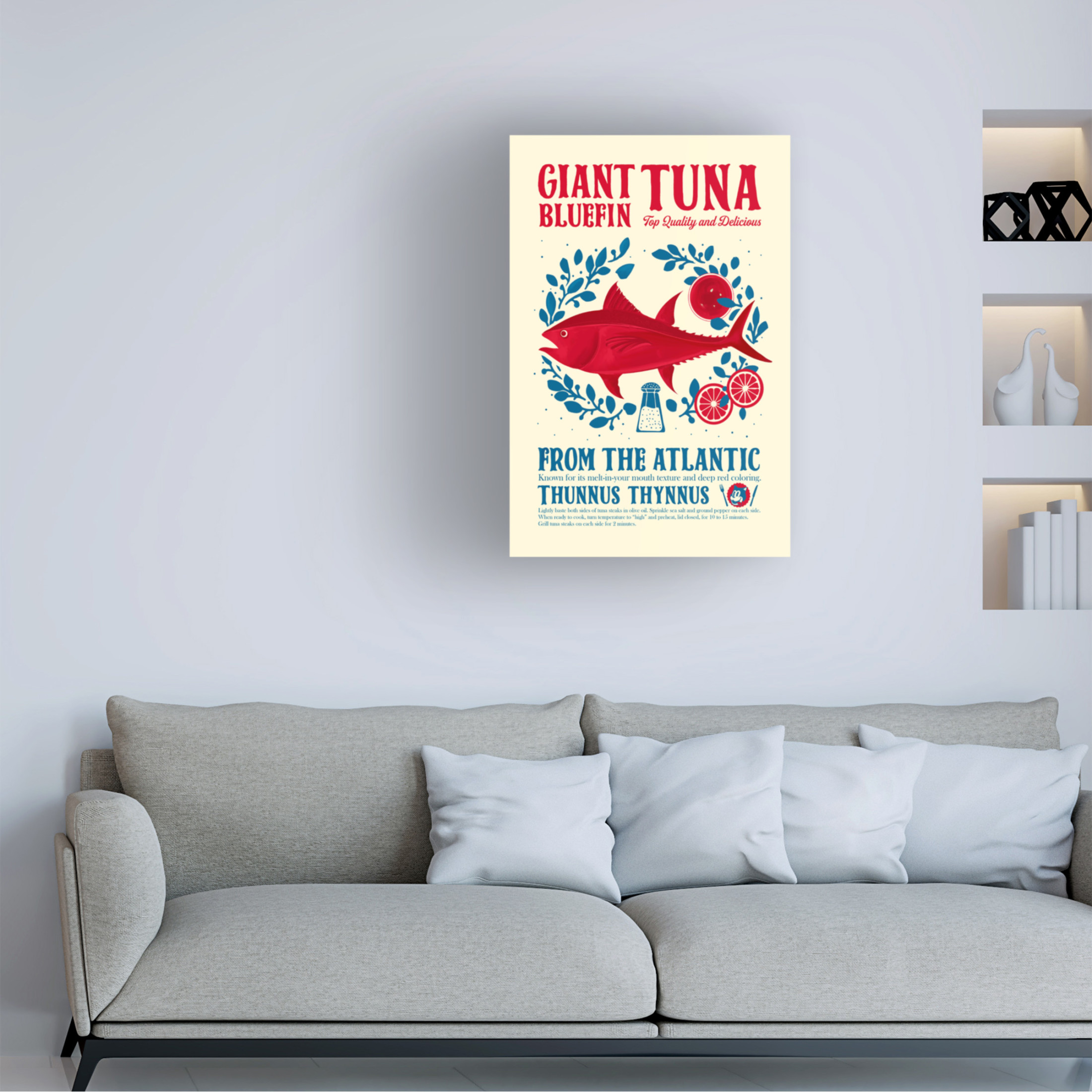 Trademark Fine Art Dionisis Gemos Tuna kitchen print Canvas Wall Art