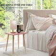 thumbnail image 4 of FORAOFUR Side Table Small End Table Accent Table, Modern Wooden Table Bedside Table for Living Room Bedroom Small Spaces 16.54" H - Pink, 4 of 7