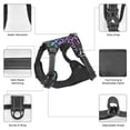 thumbnail image 6 of Picia Rainbow Animal Skin No-Pull Dog Harness Reflective Front Clip Vest with Handle,Step-in Air Dog Harness,Adjustable 2 Metal Rings 4 Buckles,Easy to Put on & Take Off Small, 6 of 9