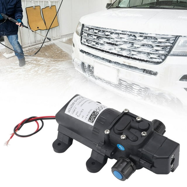 Bomba de Diafragma de Presión de Agua, Mini Bomba de Diafragma Eléctrica Salida ESTABLE DE 12 V APAGADO AUTATO PARA LimpiADOR DE AUTOMÓVILES