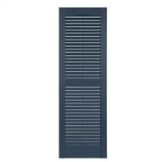 Perfect Shutters IL501567001 Premier Louver Exterior Decorative Shutter White - 15 x 67 in