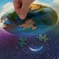 thumbnail image 5 of Ambesonne Earth Jigsaw Puzzle, Cosmos Vibrant Scenery, Heirloom-Quality Fun Activity for Family Durable Cardboard, 1000 pcs, Blue Violet, 5 of 6