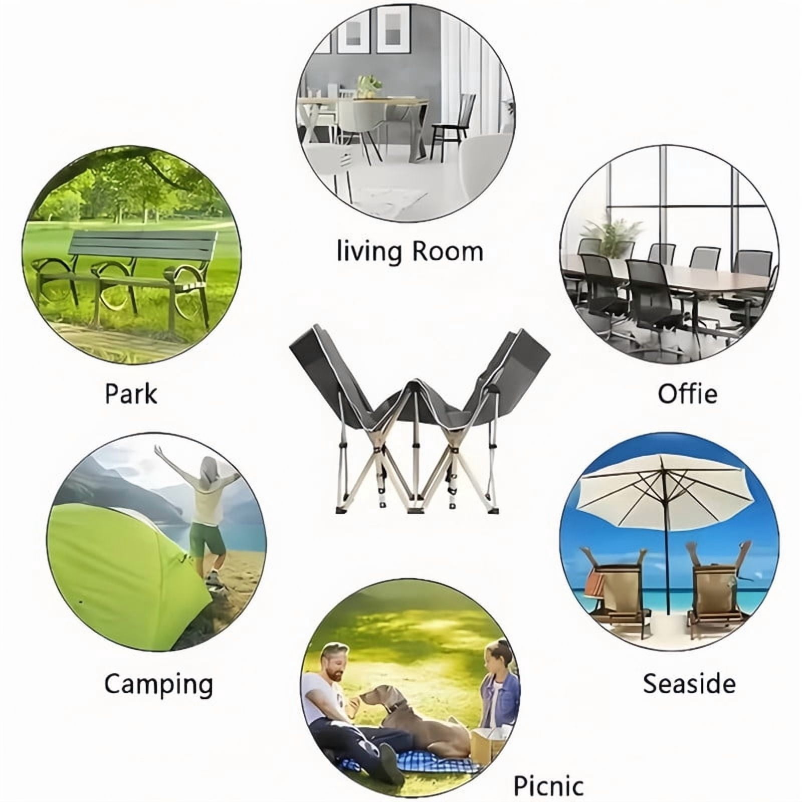 Heavy-Duty Folding Bed Frame with Adjustable Backrest, Portable Camping Cot, Indoor/Outdoor Daybed with Removable Pad