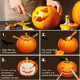 thumbnail image 2 of Ninonly Pumpkin Carving Kit,Professional 17Pcs Stainless Steel Pumpkin Knives Tool with Carrying Bag,for Pumpkin Jack-O-Lanterns, 2 of 6