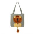 thumbnail image 1 of Outcrop Small Lion Pet Canvas Shaped Shoulder Bag Cat Dog Small Go Out Handbag, 1 of 5