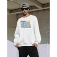 thumbnail image 2 of North Dakota State Tourist Map Sweatshirt Men -Image by Shutterstock, Male 3X-Large, 2 of 4
