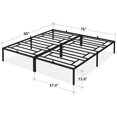thumbnail image 3 of OUTOP King Size All-Metal Platform Bed Frame Strong Steel Bed Mattress Base Without Springs Large Storage Space Easy To Assemble Non-Vibration And Noise-Free Black, 3 of 6