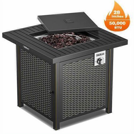 Propane Gas Fire Pit Table Outdoor Campfire 28 Inch 50 000 BTU