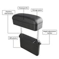 thumbnail image 4 of VONKY Car Armrest Box Adjustable Rest Pad Auto Center Console Lift Sundries Storage Organizer Black black line, 4 of 8