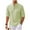 Mint Green, variant on VSSSJ Men's Henley Shirts Casual Stand Collar Long Sleeve Button Up T Shirts Fashion Solid Color Loose Waffle Lightweight Pullover Shirts Black L