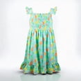 thumbnail image 4 of French Connection Girls Floral Smocked Sundress with Ruffle Straps for Kids (Sizes 4-16), 4 of 8