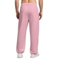 thumbnail image 4 of WTOBBY Men's Relaxed Fit Casual Sweatpants, Stretch Waistband with Drawstring for Sports and Everyday Wear, Comfortable and Easy Move, Soft Fleece Lining,Pink S, 4 of 8