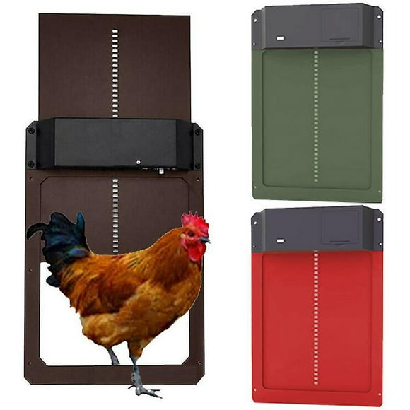 Automatic Chicken Coop Door Full Light Sensing Chicken Coop Door Pet Coop Door Multi-modes Chicken Door