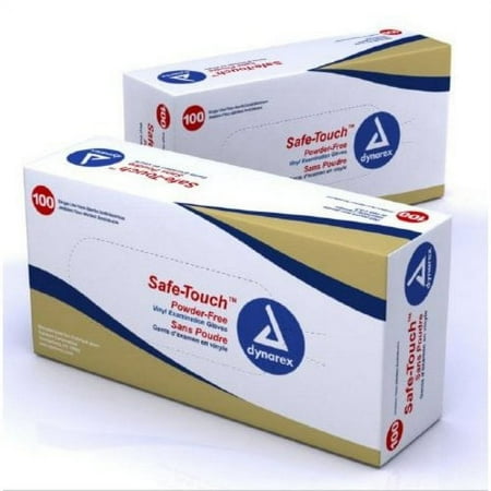 Dynarex Powder Free Vinyl Exam Gloves, X-Large 100 ea