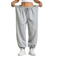 thumbnail image 3 of Nestiefly Petite Sweatpants For Women Trendy Elastic Waist Bottom Lounge Pant Lightweight Baggy Joggers With Pocket 2026 Gray M, 3 of 6