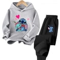 thumbnail image 4 of Ropa infantil con estampado creativo de Stitch, sudaderas informales de calle para niños y niñas, deportes al aire libre, mono de camión para niños de 3 a 14 años, 4 of 5