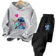 thumbnail image 4 of Ropa infantil con estampado creativo de Stitch, sudaderas informales de calle para niños y niñas, deportes al aire libre, mono de camión para niños de 3 a 14 años, 4 of 5