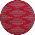 thumbnail image 2 of Addison Rugs Mayfield Premium Machine Washable Transitional Geometric Red Round Rug, 8' x 8', 2 of 5