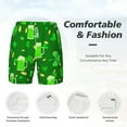 thumbnail image 5 of Balery St Patrick's Day2 Mens Swim Trunks Swim Shorts for Men Quick Dry Inseam Beach Shorts with Compression Liner Pocket-3X-Large, 5 of 9