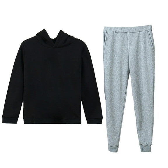 Mercatoo Kids Boys Girls Spring Autumn Outfit Long Sleeved Hoodie Sweatshirts Pants Set Boys Girls Casual Sweat Clothes