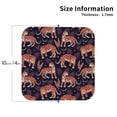 thumbnail image 2 of Vsdgher Leopard Print Leather Coasters for Drinks, Durable Drink Coasters 4 Set for Tabletop Protection, Luxurious Home Décor and Housewarming Gift ( {designName})Square, 2 of 6
