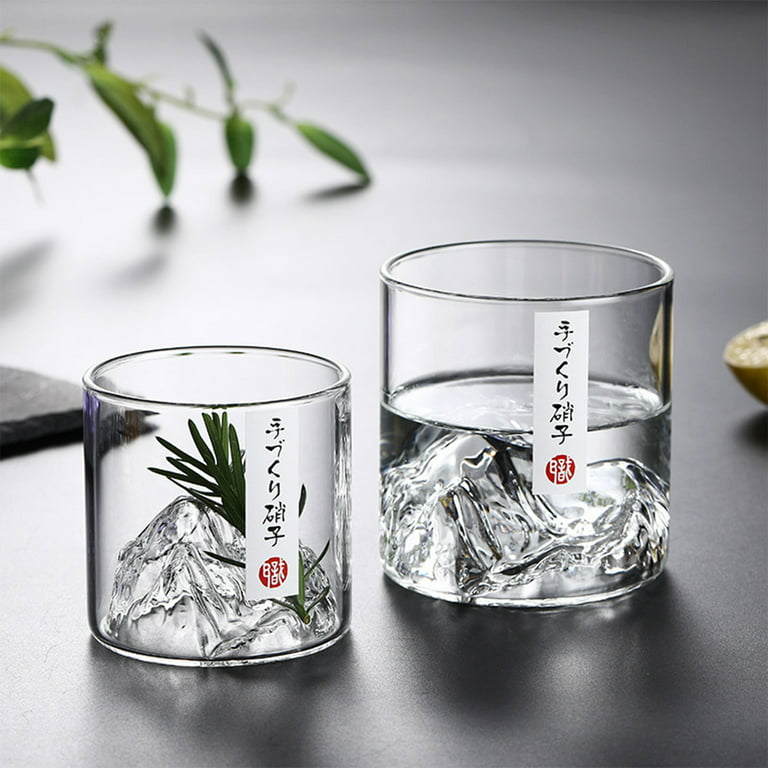 Japanese-Style Origami Cup Glass Drinking Cup Coffee Cup Whiskey Shot Glass  Milk Drink Cup