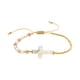 thumbnail image 4 of 4x Pulsera con Cuentas, Dije Cruzado, Joyería de Moda, Pulsera de Hilo Cruzado de Piedra Ajustable para Fiesta Del Día de San Valentín, Niñas 4 piezas, 4 of 8
