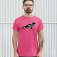 thumbnail image 3 of Tee Hunt When I Needed a Hand I Found a Paw T-Shirt Dog Lover Rescue Adopt Men's Tee, Hot Pink, XX-Large, 3 of 5