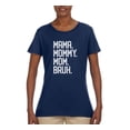 thumbnail image 2 of Wild Bobby, Mama. Mommy. Mom. Bruh. Mother's Day Womens Graphic Tee, Navy, XX-Large, 2 of 6
