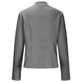 thumbnail image 6 of biudgviw Womens Jackets for Work Long Sleeve Notch Neck Casual Blazer Button Textured Trendy Outwear Formal Business Tops Coat, 6 of 7