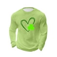 thumbnail image 3 of Men's St. Patrick's Day Waffle Shirts Long Sleeve Crewneck Pullover Slim Fit Muscle T-Shirt, 3 of 4
