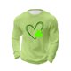 thumbnail image 4 of Ceisia Men Fashionable Casual Loose Elastic Long Sleeve Round Neck St Gift Patrick's Day Lucky Graphic Print T shirt for Daily Fit, 4 of 5