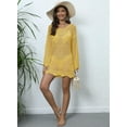 thumbnail image 4 of Uniexcosm Swimsuit Cover Ups for Women Hollow Out Swim Coverup Knited Summer Beach Cover Up Dress, 4 of 4