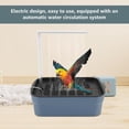 thumbnail image 3 of Automatic Parakeet Bird Bath With Pump, Usb Electric Bird Shower Fountain Indoor Bathtub With Running Water, Parrot Bath Tub Faucet For Pet Birds, African Grey, Cockatiel, Conure, Budgie, Lovebird, 3 of 8