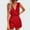 Red, variant on Generic Women's Summer Casual Sleeveless Romper V Neck Wide Leg Overalls Shorts Jumpsuit 2025 Beach Vacation Outfits