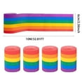 thumbnail image 6 of Dserhfy 32ft Rainbow Crepe Paper Streamers Colourful Crepe Paper Roll for Birthday Party Baby Shower Wedding Ceremony Festivals Decoration, 6 of 8