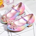 thumbnail image 5 of Huowey Baby Toddler Girl Boy Slippers Dress Shoes Mary Jane Heels Flower Wedding Party Back To School Pump Shoes For Toddler Little Kid Sneakers,Pink,4.5-5 Years, 5 of 5