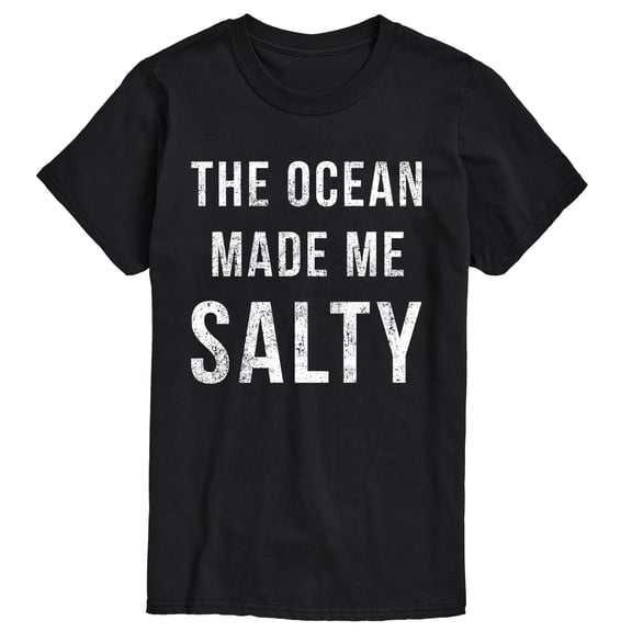 Instant Message - The Ocean Made Me Salty - Men's Short Sleeve Graphic T-Shirt
